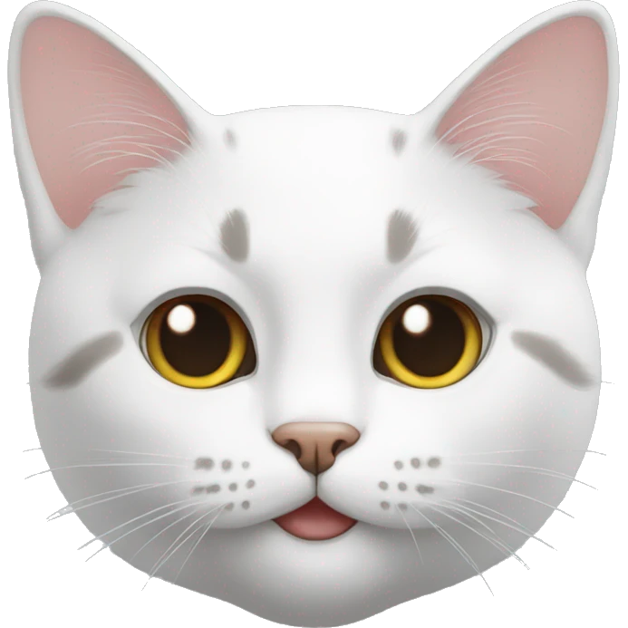 Cat White  emoji
