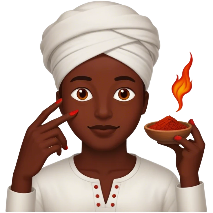 berbere red spice fire happy emoji