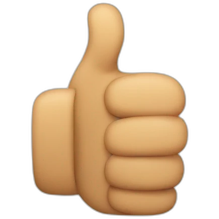 emoji with thumb up emoji