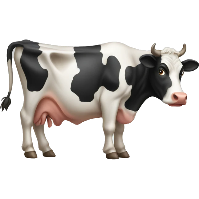 Cow pooping emoji