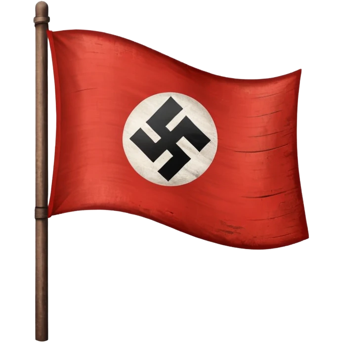 Hazme un emoji de la bandera nazi  con el real logo nazi bandera roja emoji