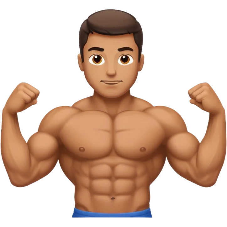 man showing off muscles emoji