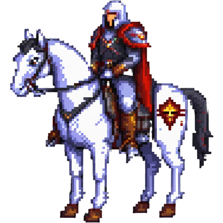 Fierce war lord on horseback emoji