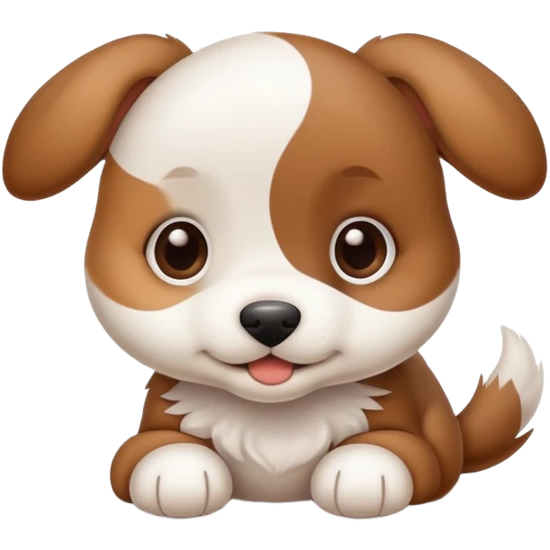 cute puppy dog with floppy ears emoji