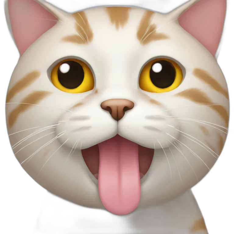 cat taking a shit emoji