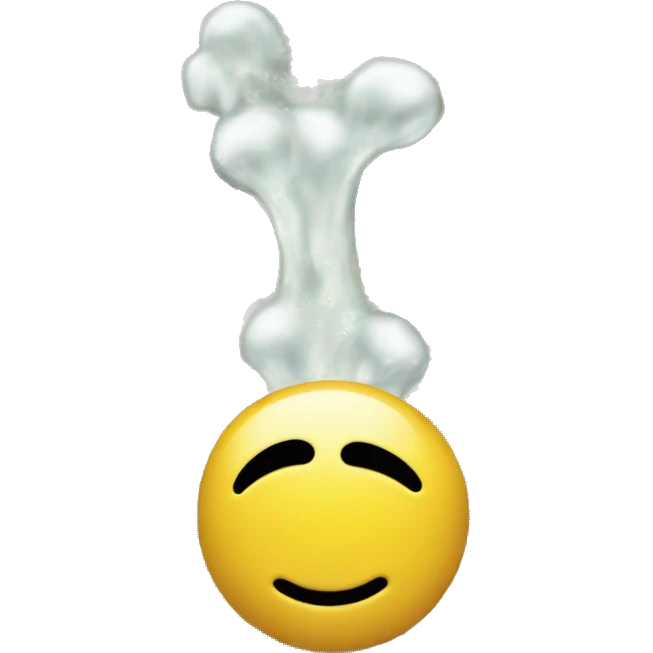 I want a funny smiley face, and money is pouring into it emoji