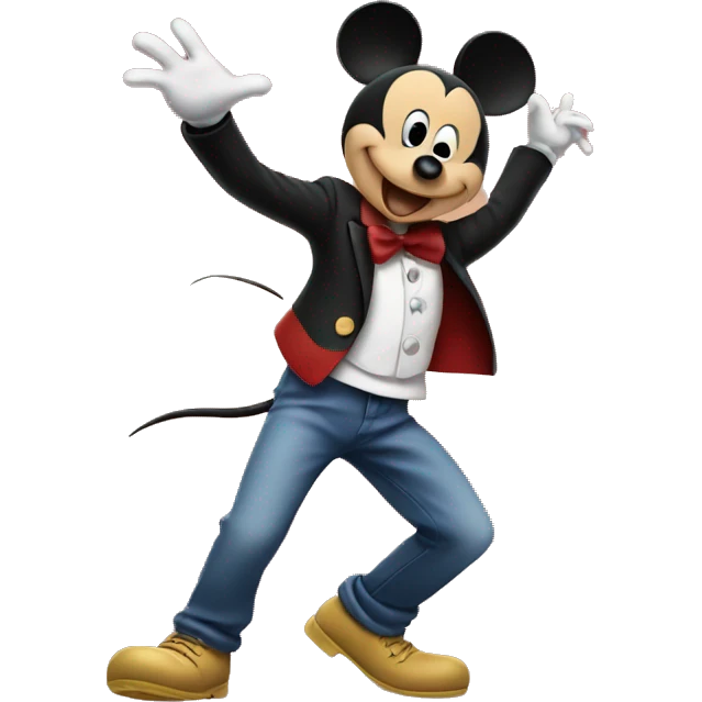 Mickey Mouse dancing  emoji