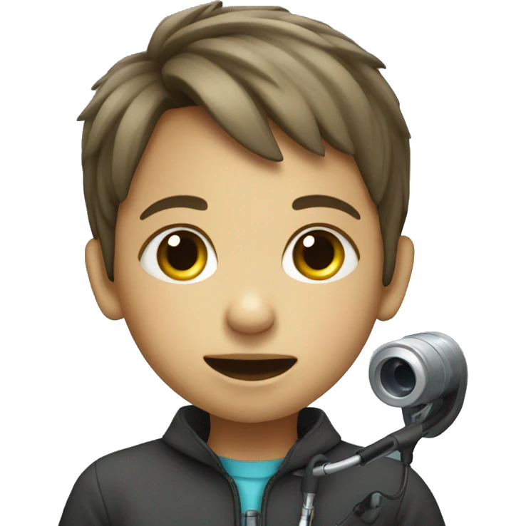 child with phonendoscope emoji
