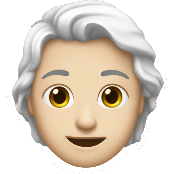Белая девушка с черными длинными волосами и пухлыми губами emoji