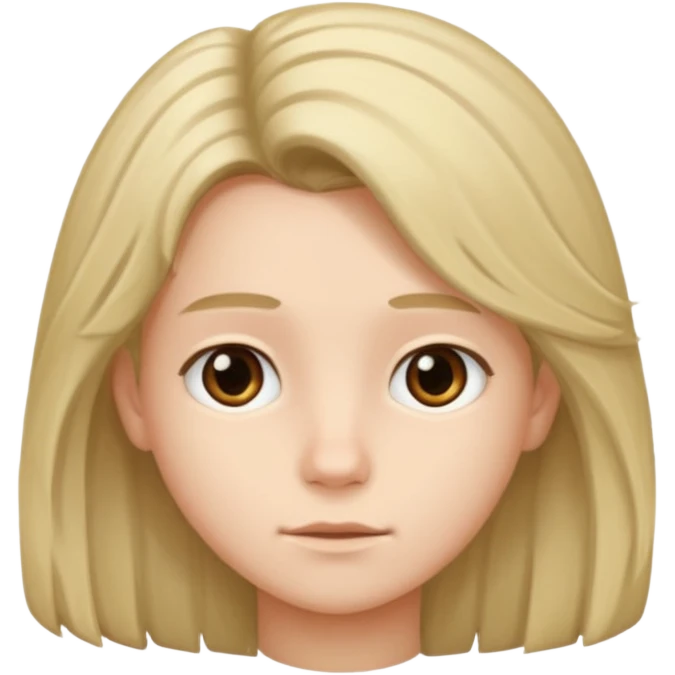 young full hair emoji