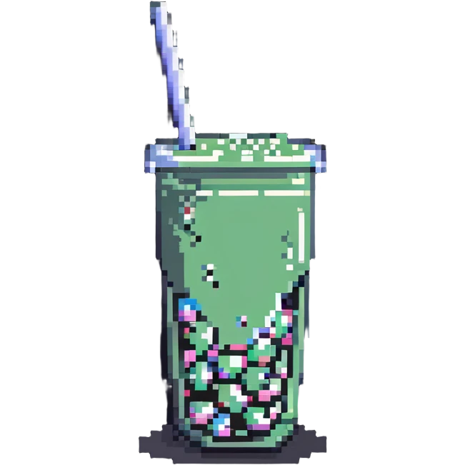 bubble tea with tapioca pearls emoji