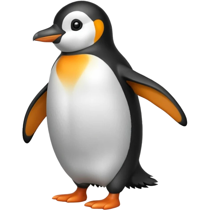 Penguin waddling emoji