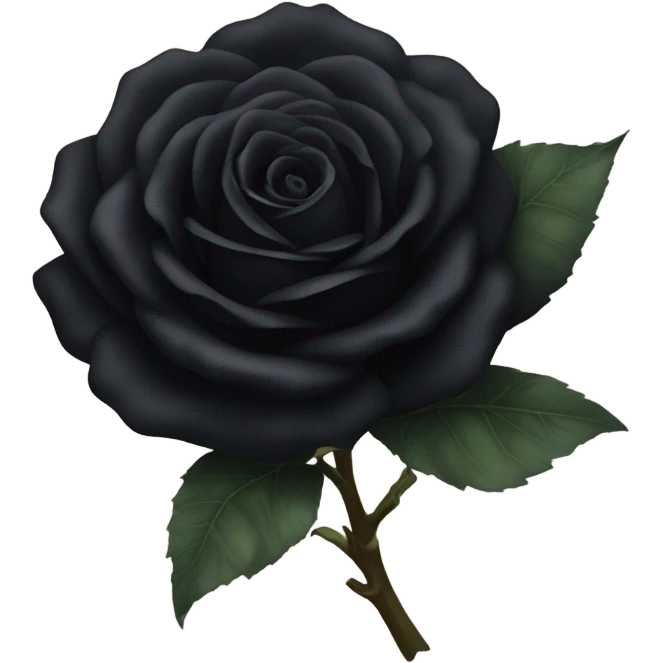 Black rose emoji