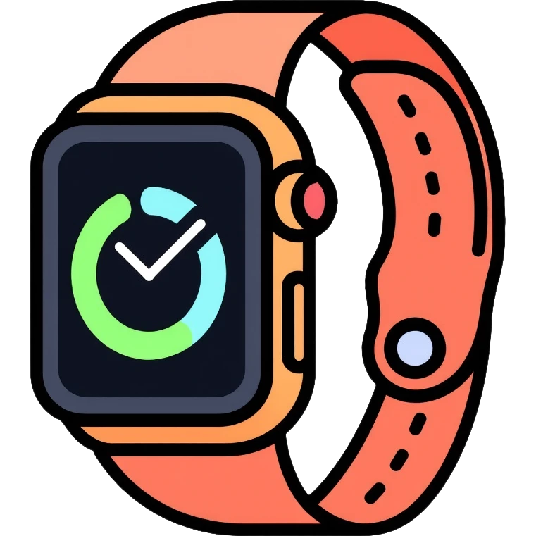 Apple brand smartwatch tracking rice consumption emoji