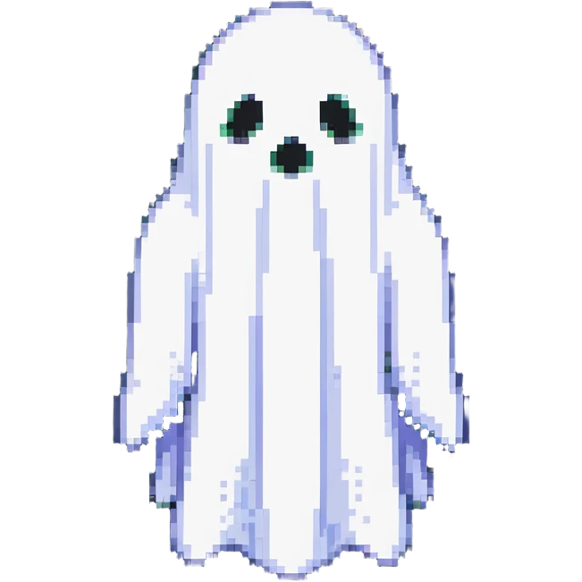 floating ghost emoji