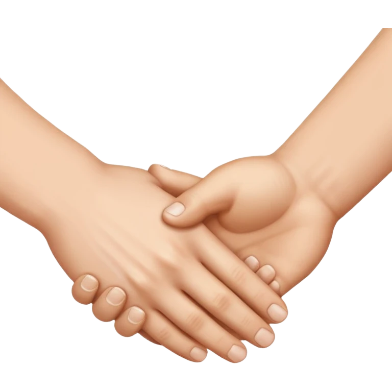 two white hands in a handshake emoji