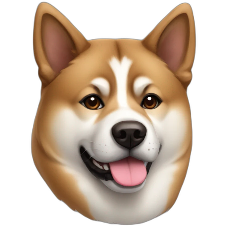 Brown American Akita emoji
