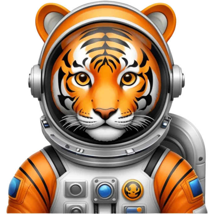 tiger in space suit emoji