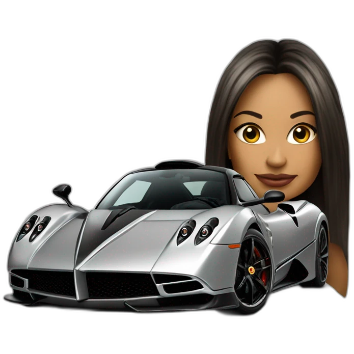 A the compagny name pagani with her famous car emoji
