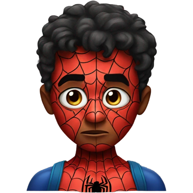 Spider man sad emoji