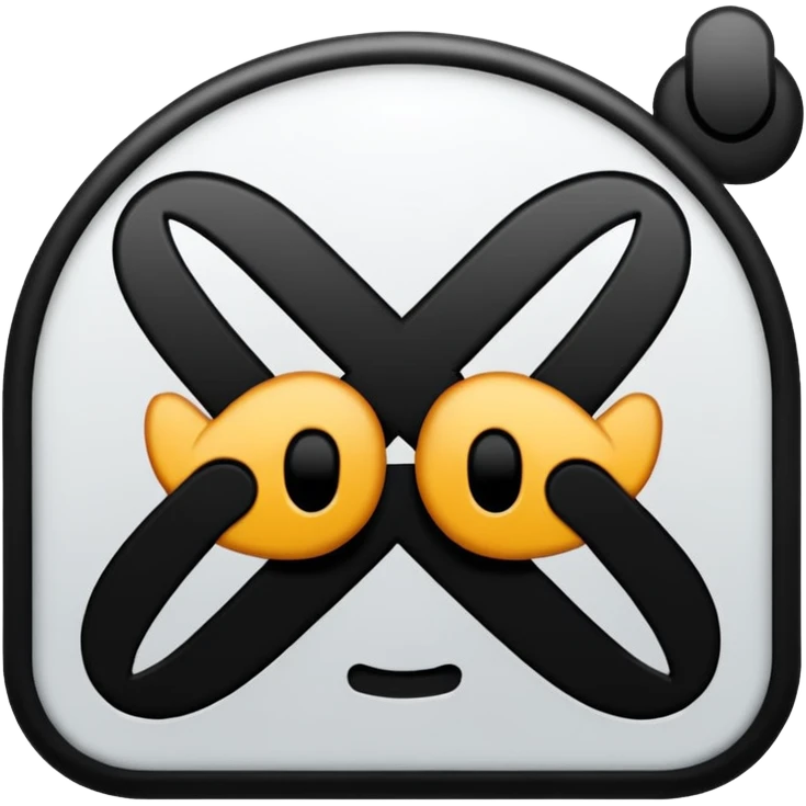 Text saying NO emoji