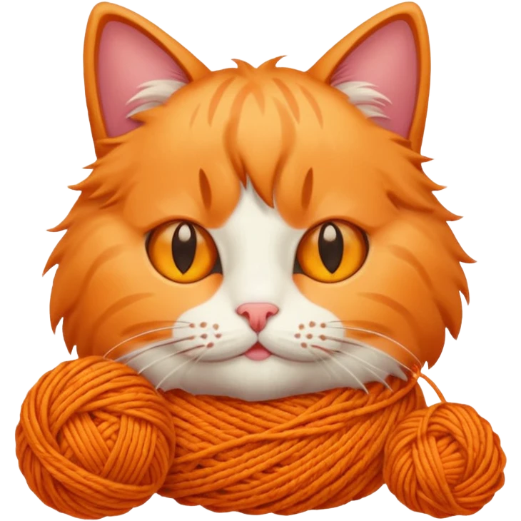 Knitting cat  emoji