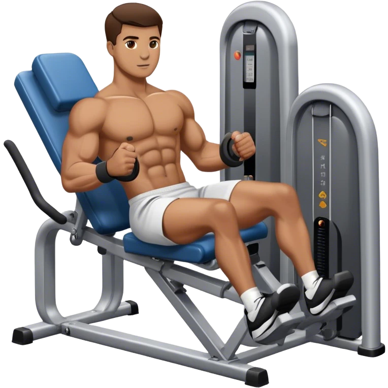 athlete using abductor-machine gym emoji