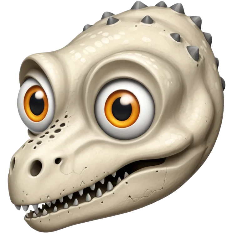 a dniasour bone with eyes emoji