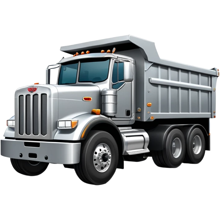 Peterbilt 18 wheeler dump truck emoji