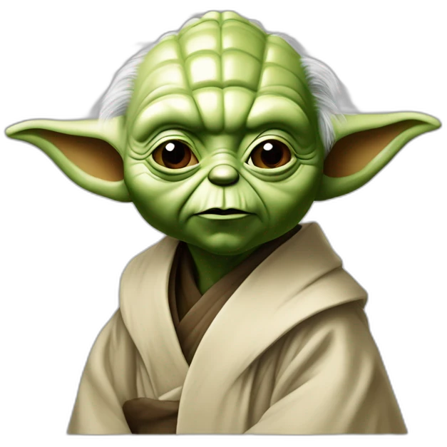 Maître yoda bouche grande ouverte emoji