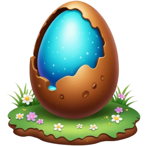 magical poop easter cosmic egg landscape  emoji
