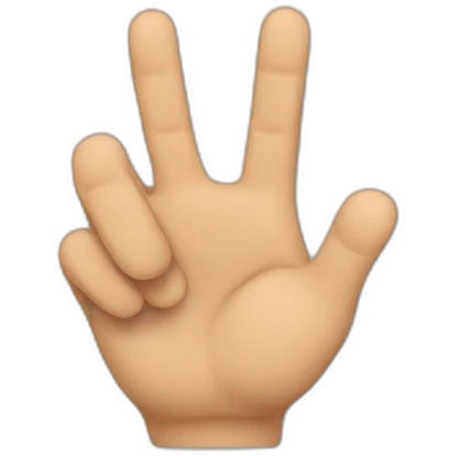 2 thumbs 4 fingers  emoji