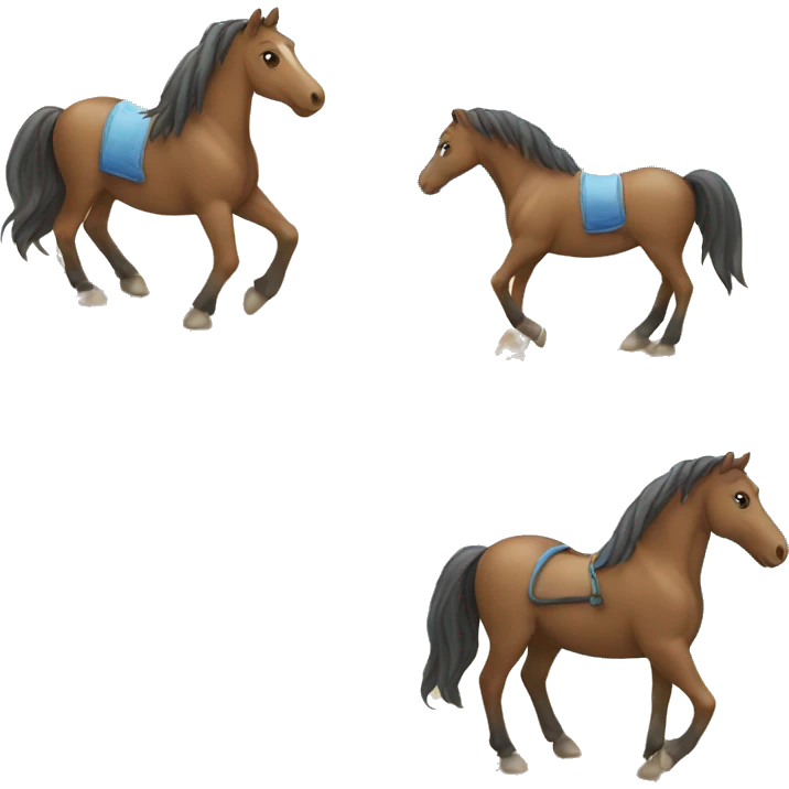 Horse on a beach emoji