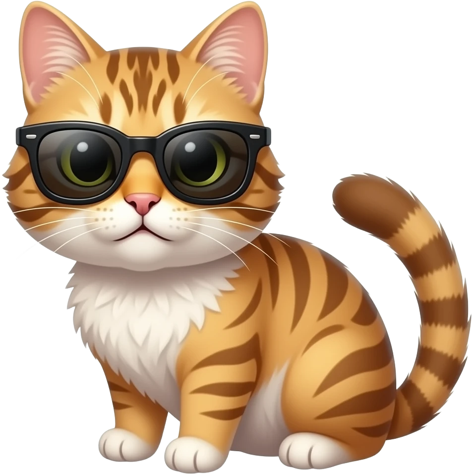 Cat wearing sunglasses emoji