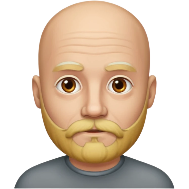 A bald man with grey beard  emoji