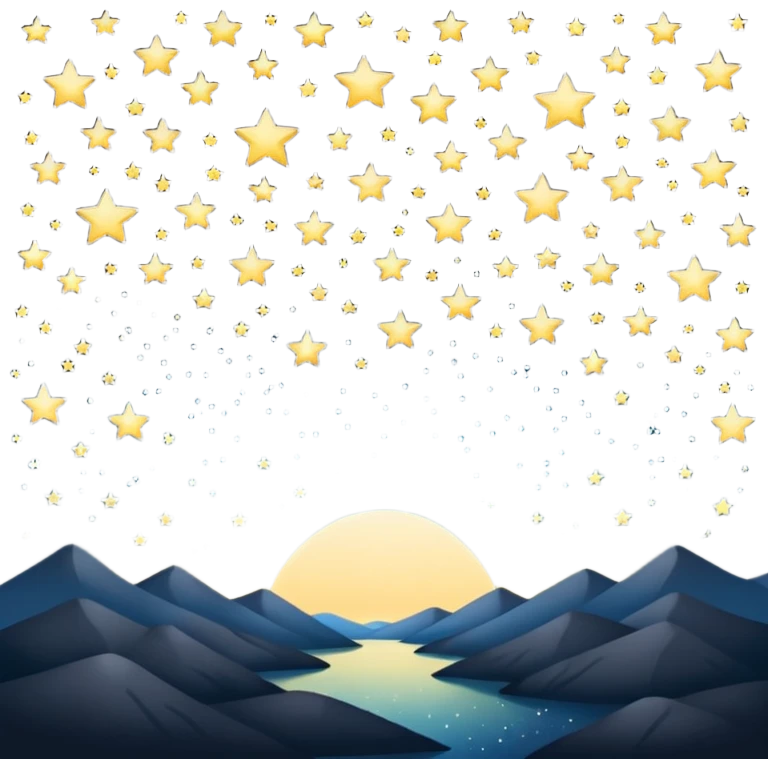 black sky at night emoji