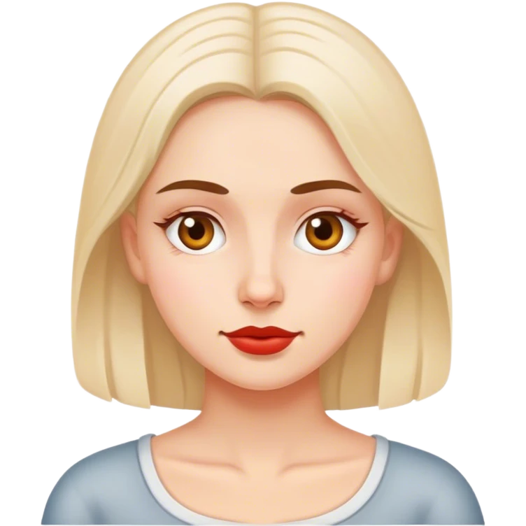traditional polish european woman simple emoji