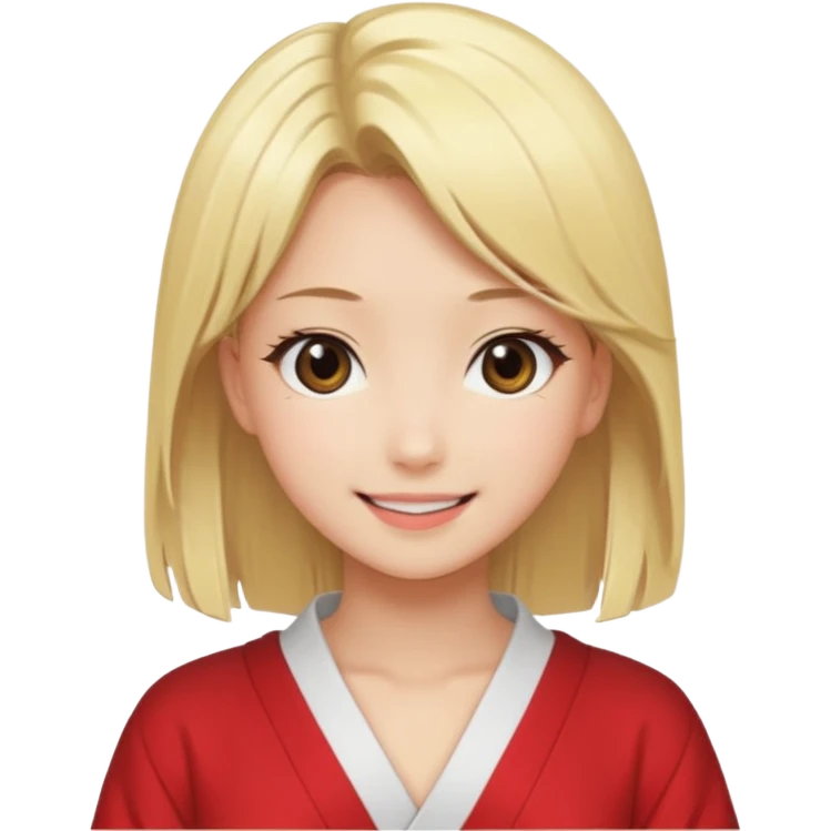 JAPANESE ANIME STYLE BLODE SEXY HOT GIRL emoji