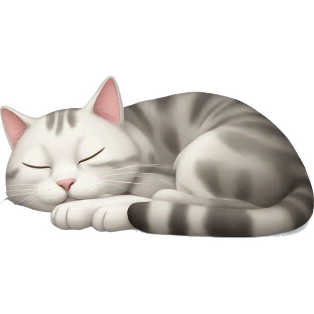 Cat sleeping emoji