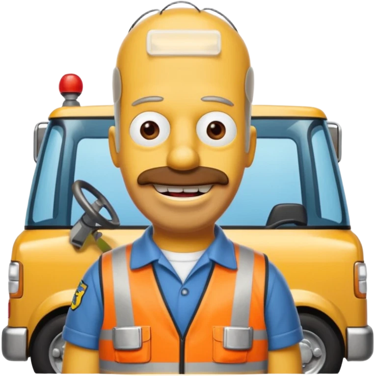 Tow Truck Homer Simpson emoji