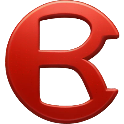 coin red  with  A letter R in the middle emoji