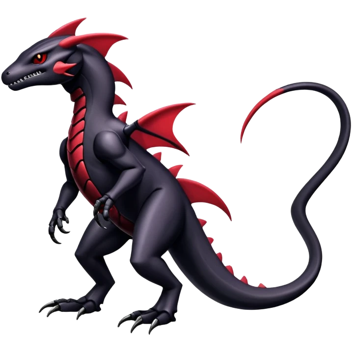 Shiny Gothic Edgy epic Salandit-Genesect-Miraidon-Fakémon-hybrid-creature (full body)  emoji