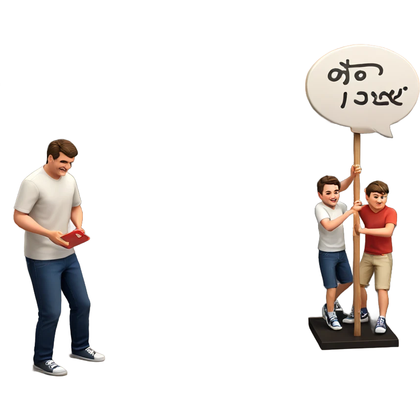 three boys in casual outfit emoji