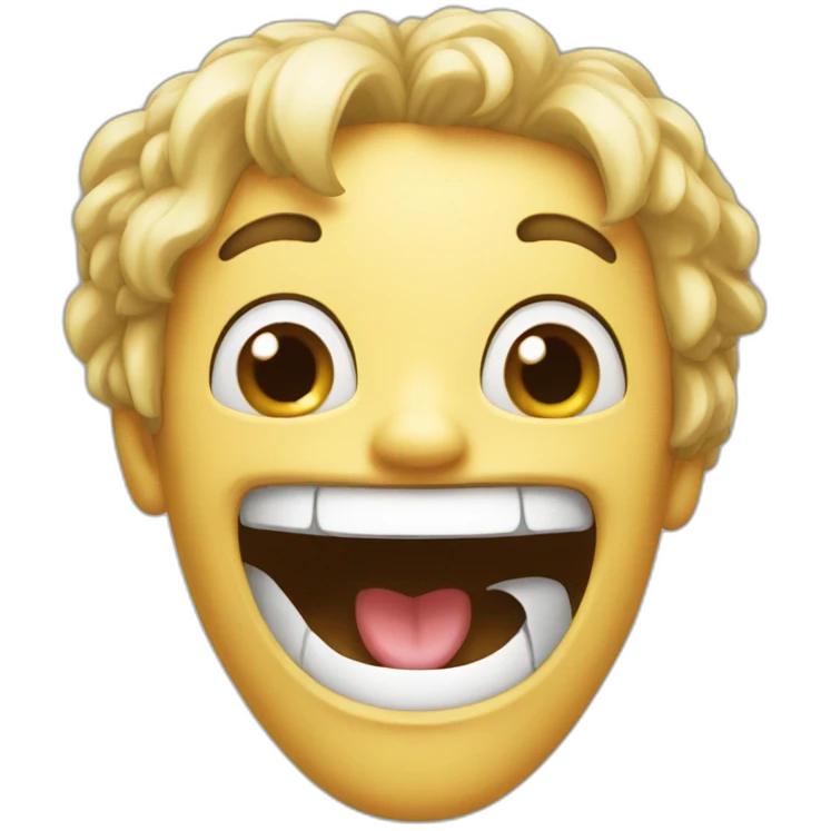 Crazy with smile emoji