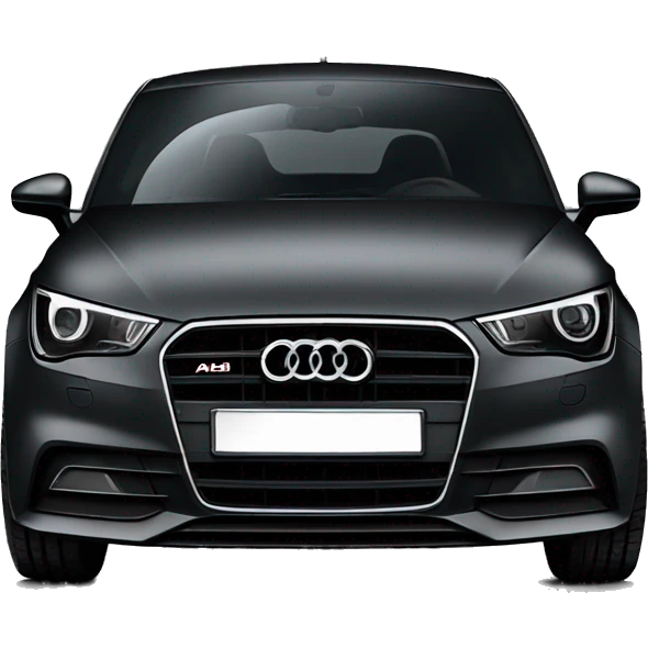Black Audi A1 emoji