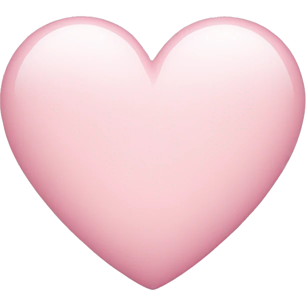 light pink heart  emoji