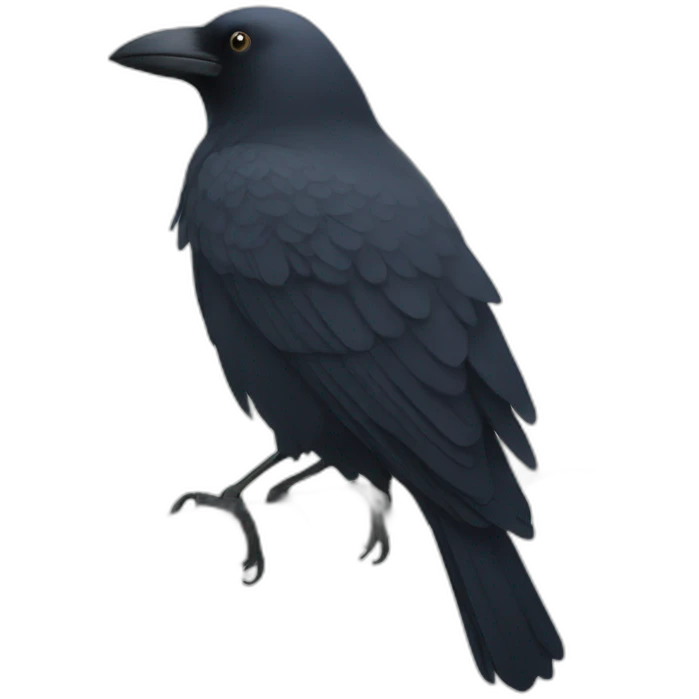 Crows in the fog emoji