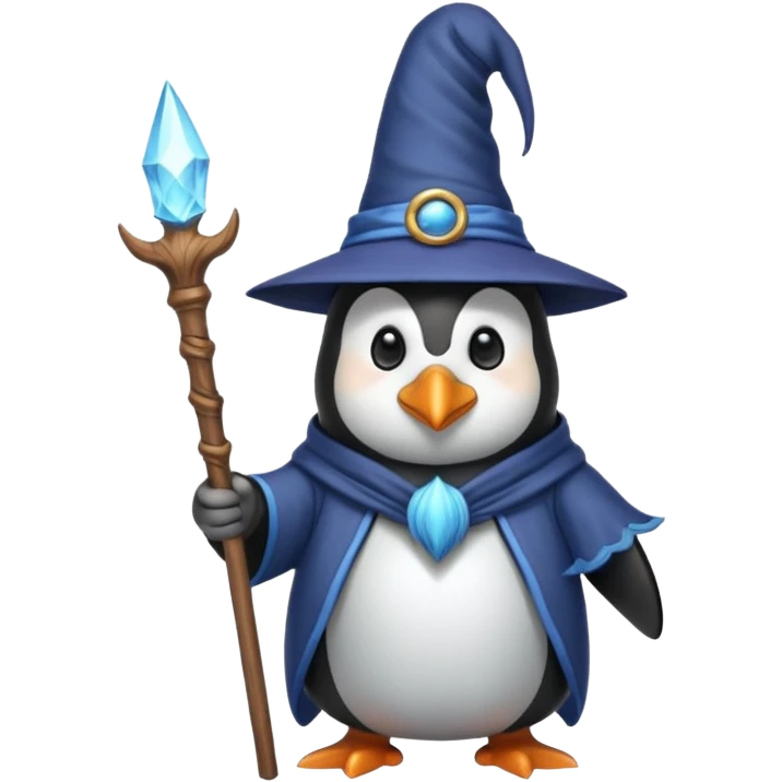 Penguin Wizard emoji