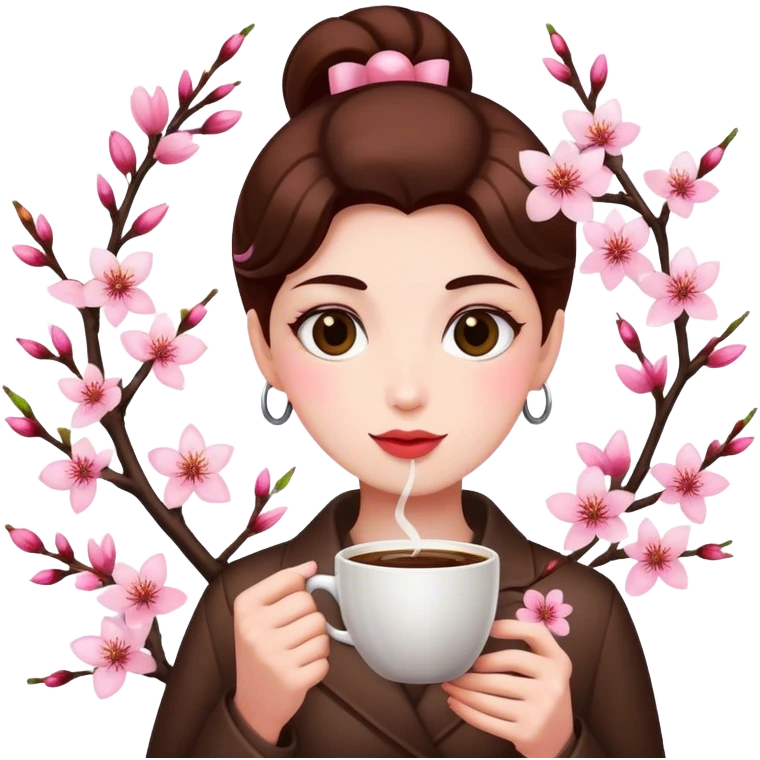 cherry-blossom-coffee emoji