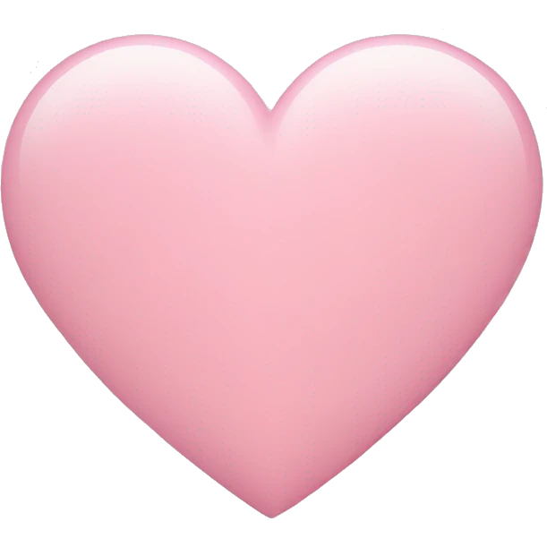 Light pink heart emoji